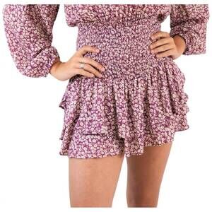 NEW SKYLAR + MADISON full bloom smocked romper in purple floral